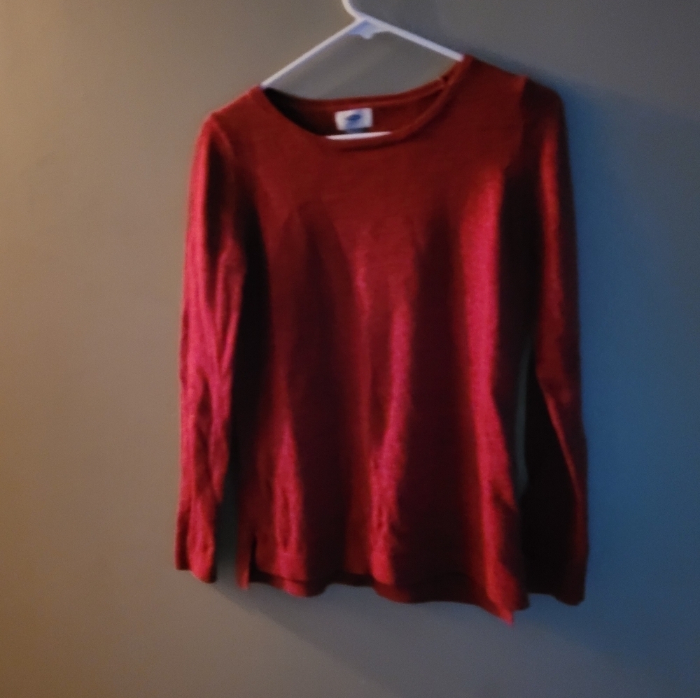 Old Navy Size Small Women's Red Long Sleeve Top